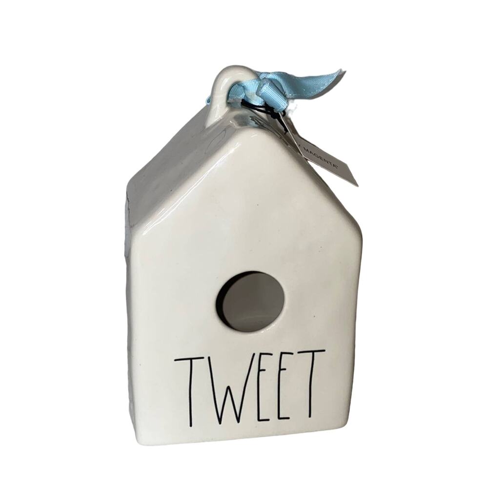 Rae Dunn TWEET Birdhouse Square New with tags